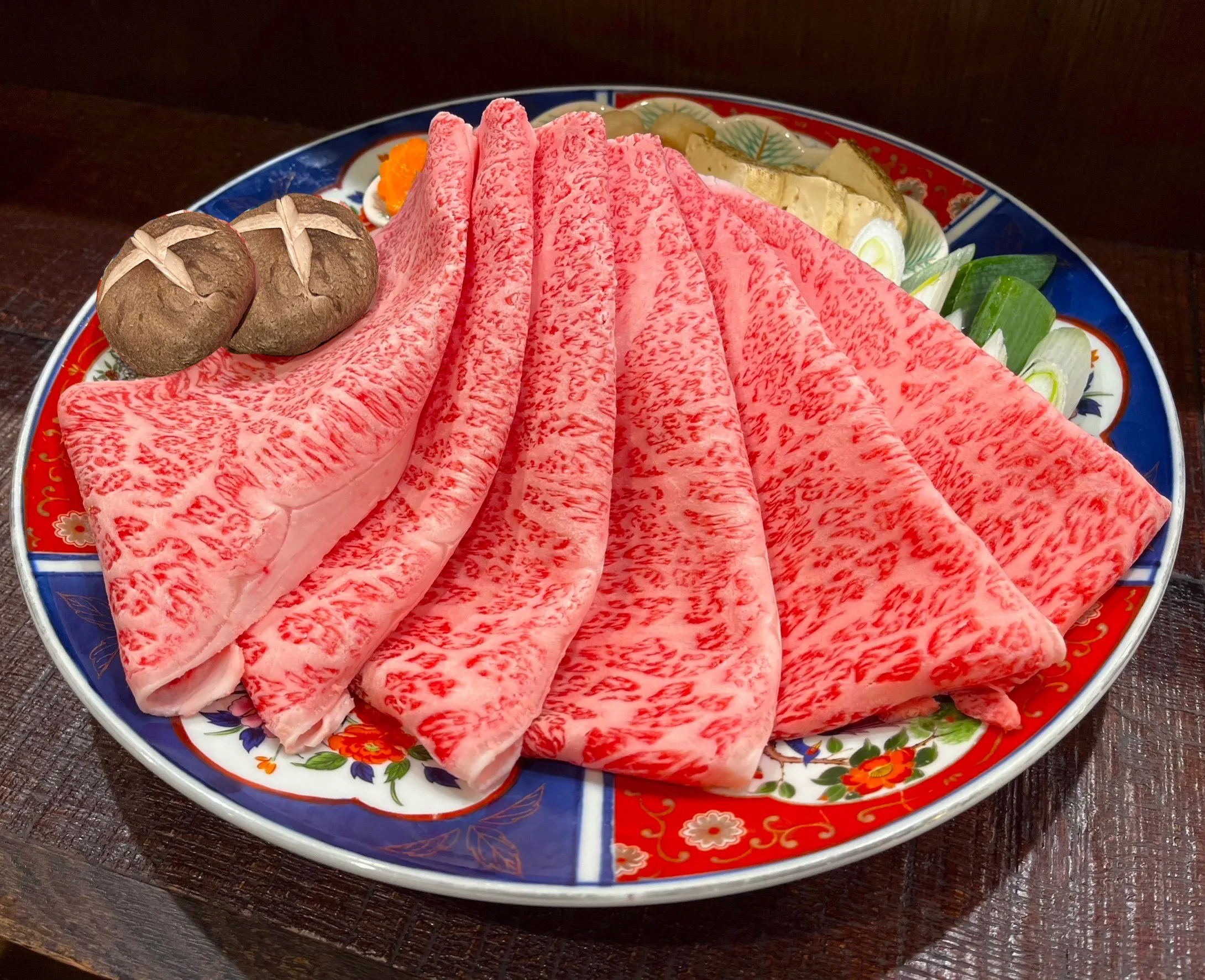 【京风寿喜烧:松】A5黑毛和牛沙朗寿喜烧等共5道菜品