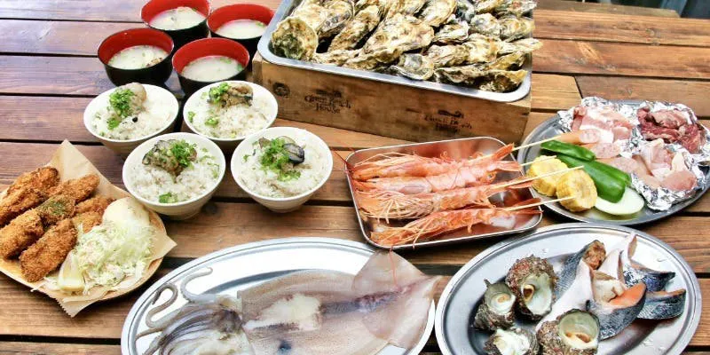 牡蠣燒烤＆海鮮BBQ套餐