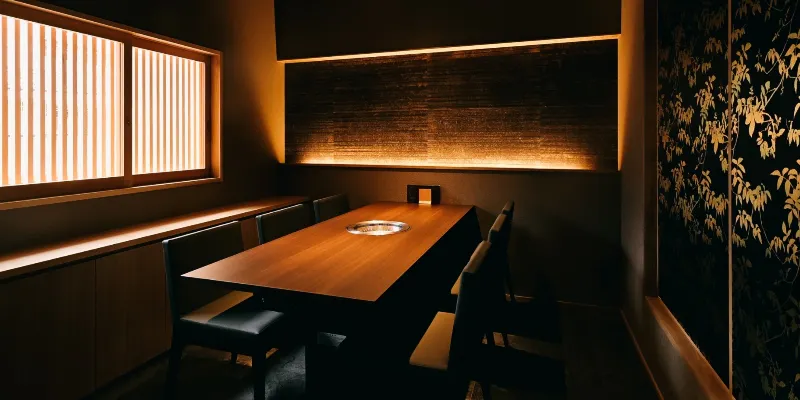 Seating on the 2nd floor: Yakiniku "Premium" Course