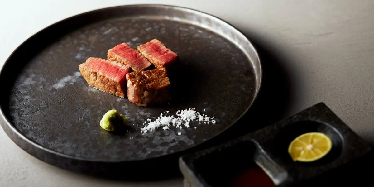 Charcoal Grilled Cuisine Hida Beef Course
