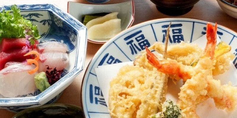[Lunch Only] Tempura Sashimi Set Meal