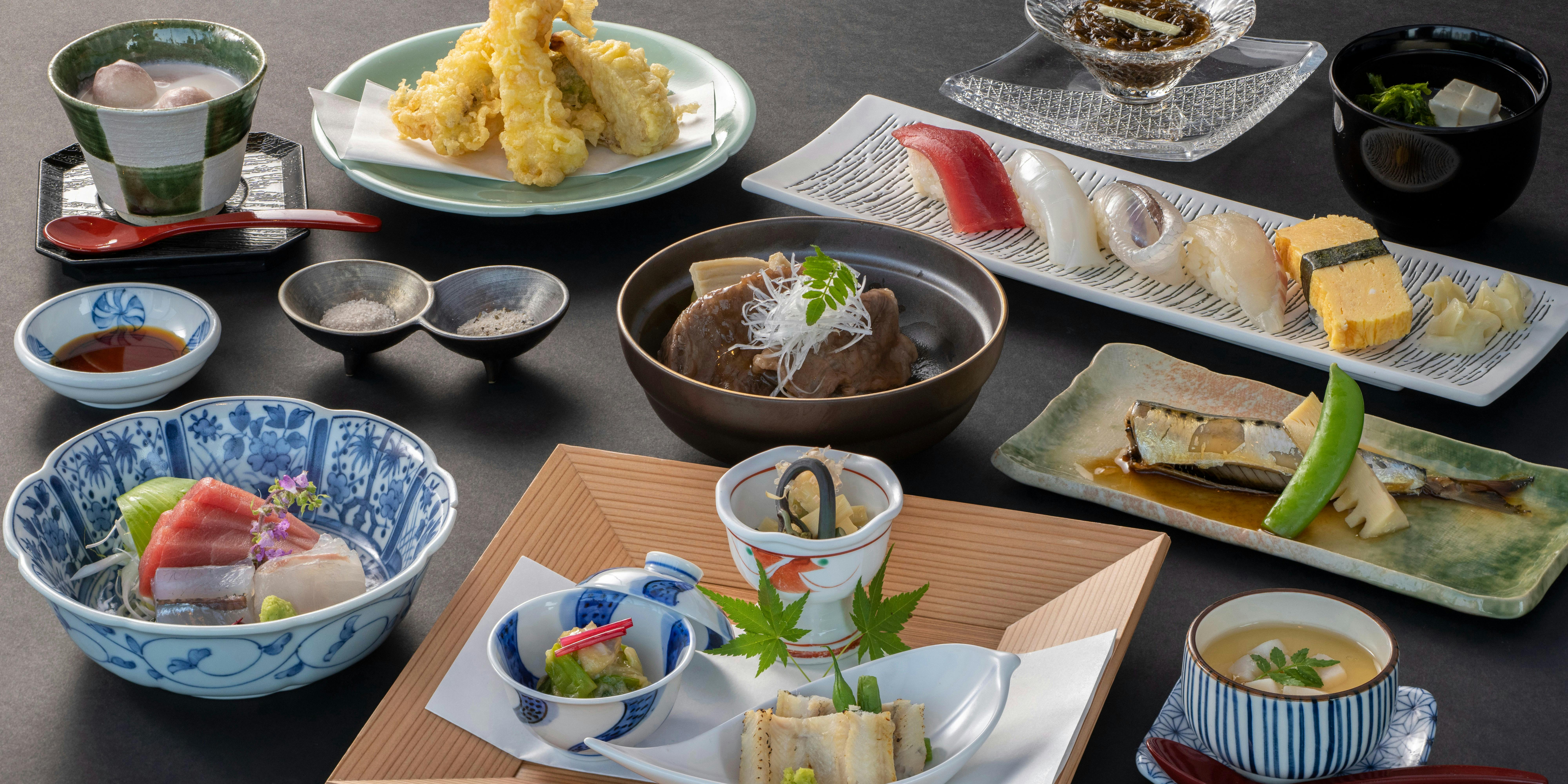 [Seasonal Luxury] Seasonal Mountain and Sea Kaiseki