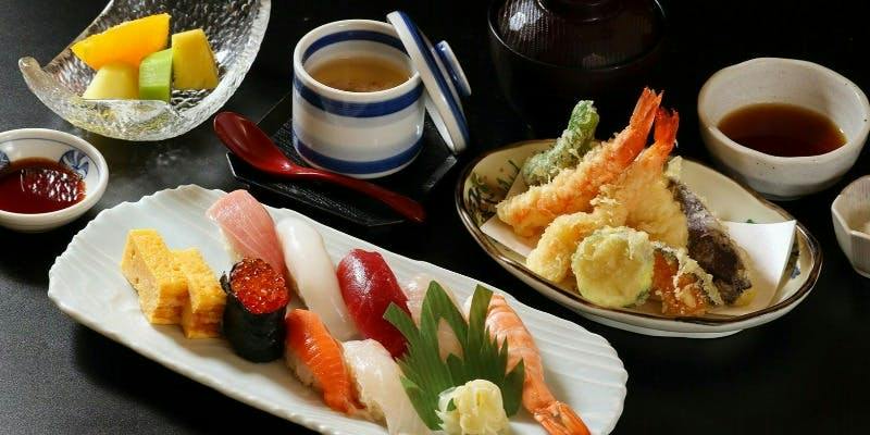 Sushi and Tempura Kisetsu no Niwa Gozen