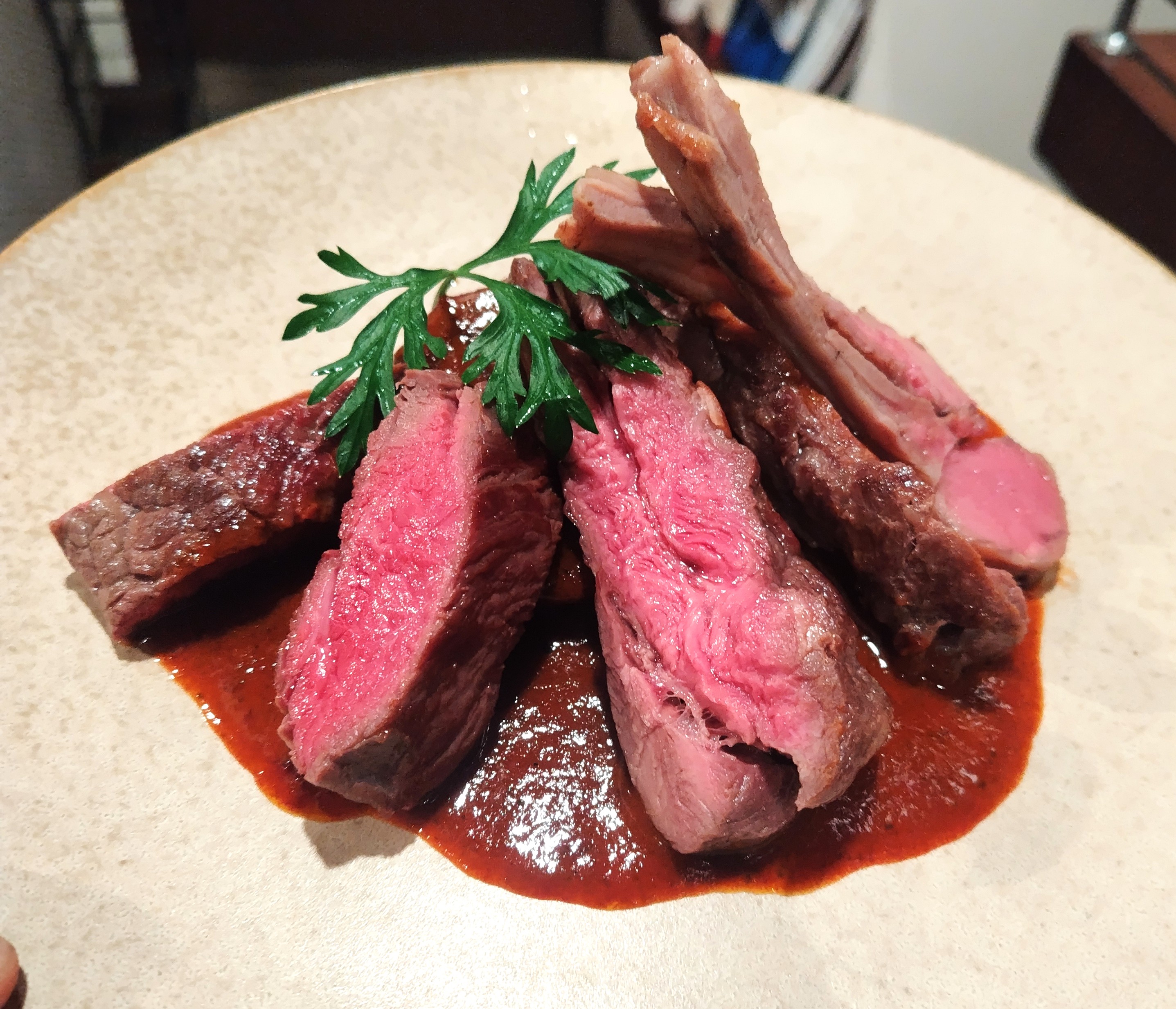 【モリノナカコース】アミューズ、冷菜、温菜、ジビエ肉2種、デザート含む全5品