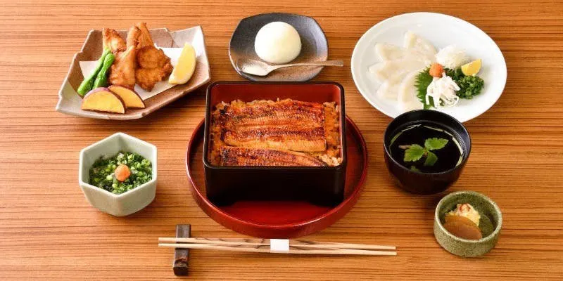 【장어덮밥・ふぐMIX】상・겐만 코스【죽】전 7품
