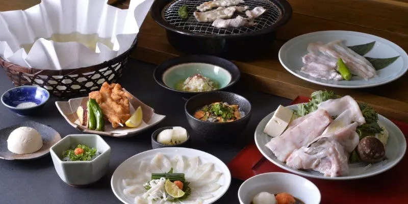 최고급【천연 복어】천연 텐라쿠（てんらく）전 7품
