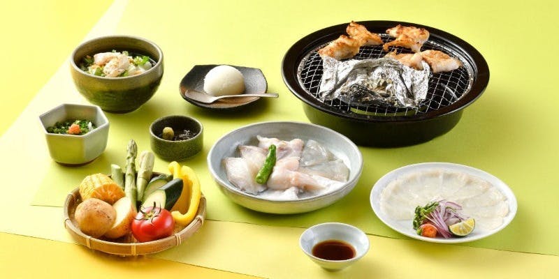 [Grilled Fugu] Seasonal Limited-Time Offer: Geanki Course – 6 Dishes