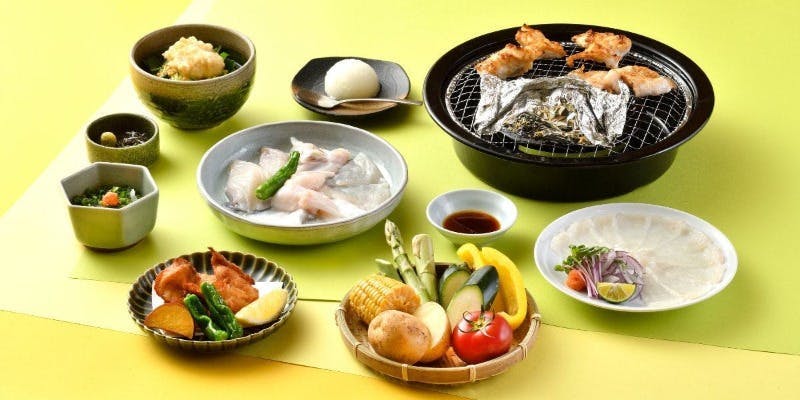 【燒河豚】季節限定　夏安居・消夏（しょうか）套餐　共7道菜