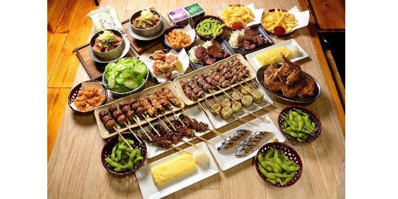 贅沢コース　全17品　120分飲み放題付き　5,800円（税込）
