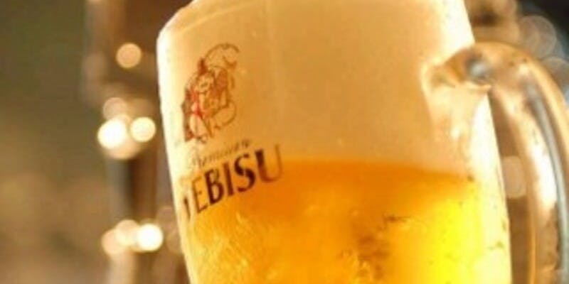 【120分钟畅饮】惠比寿生啤酒、鸡尾酒、葡萄酒、日本酒等30多种饮品