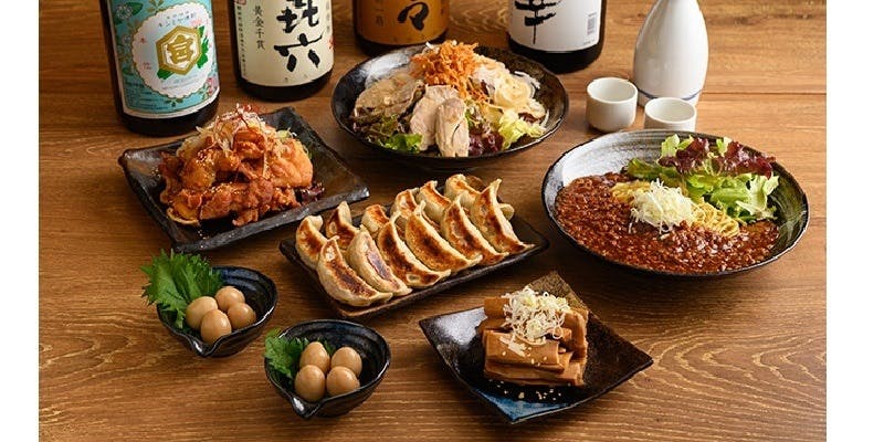[2h All-You-Can-Drink Included] Total 6 Dishes! From Juicy Gyoza to the Finish! "Plum Course"