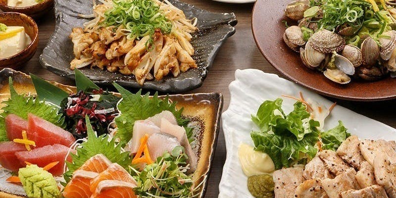 【ゆずの彩コース】お造り2種×おでん大根唐揚げ 全8品
