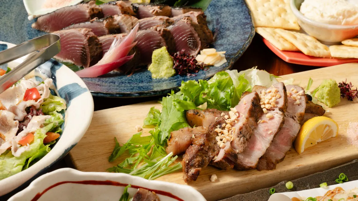 [Savor] 8 Dishes Including Straw-Grilled Kuri Pork Loin