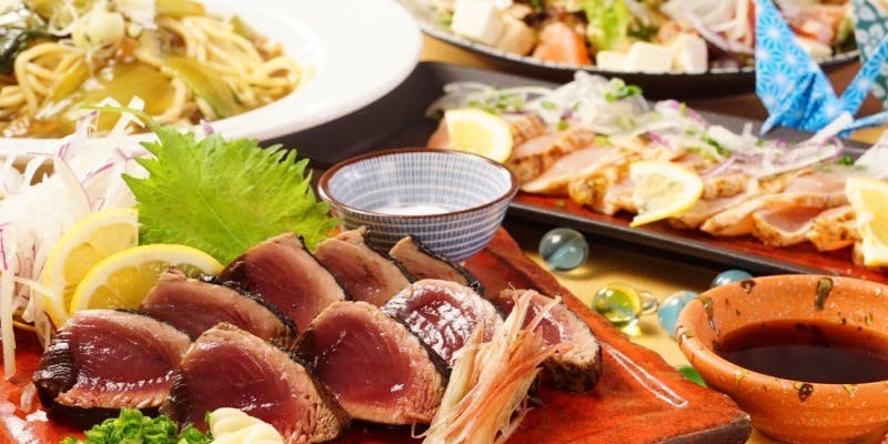 【藁ーわらーコース】カツオ×鶏もも＆せせりの藁焼き等9品