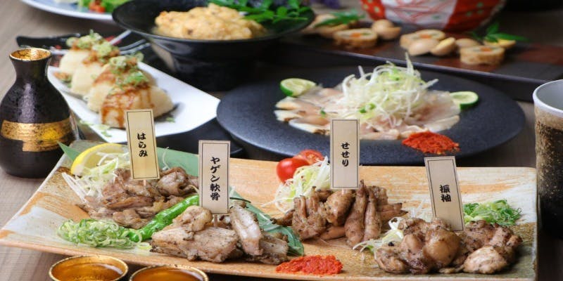 【藁焼き堪能コース】藁焼き鶏や鰹のタタキ等10品