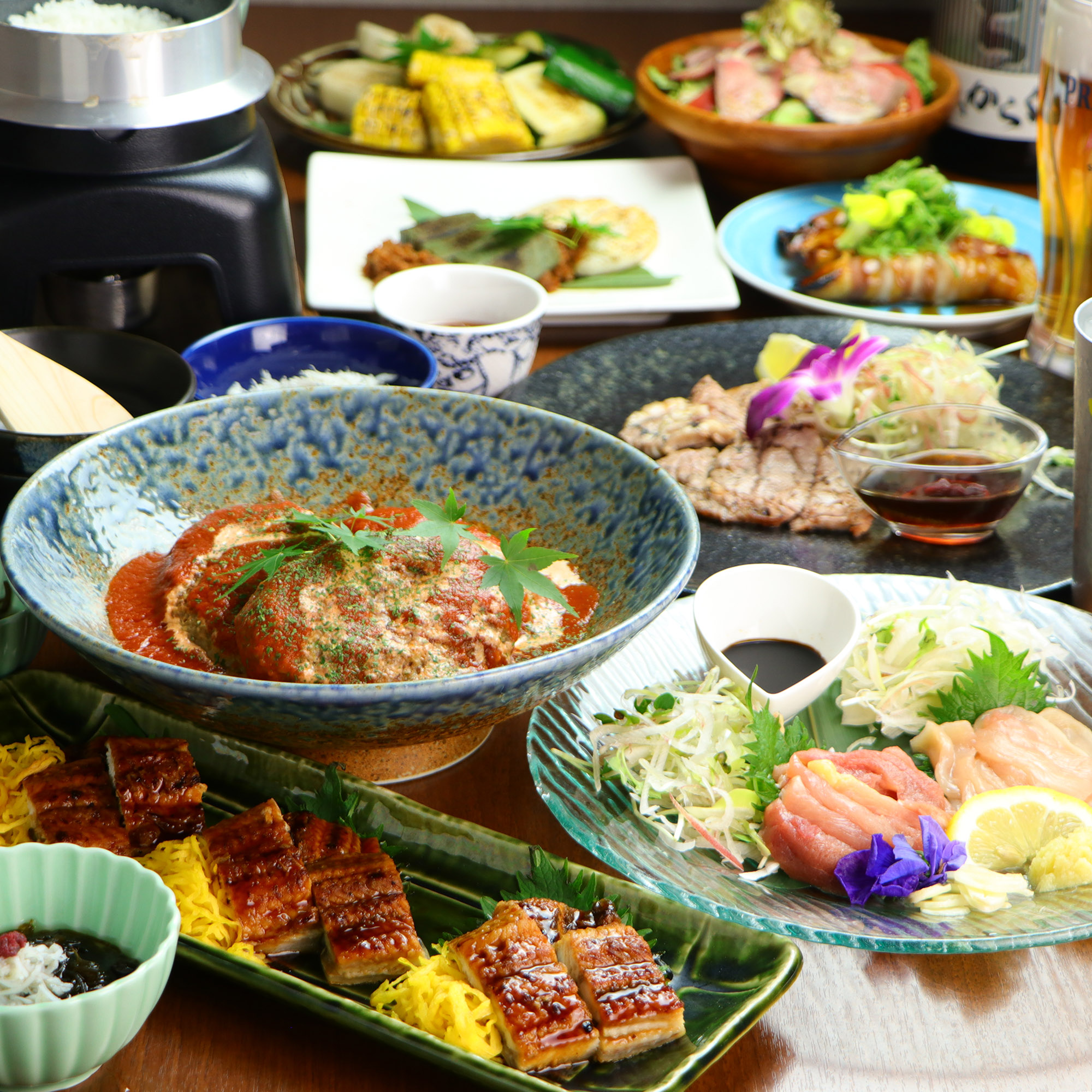 【橋本コース】ローストビーフ炭火焼など肉尽くし贅沢逸品＜全10品＞