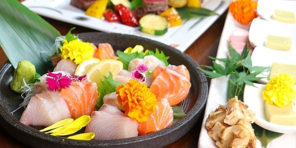 【妻籠套餐】熟成牛紅肉烤牛肉×熟成魚拼盤等 共8道菜