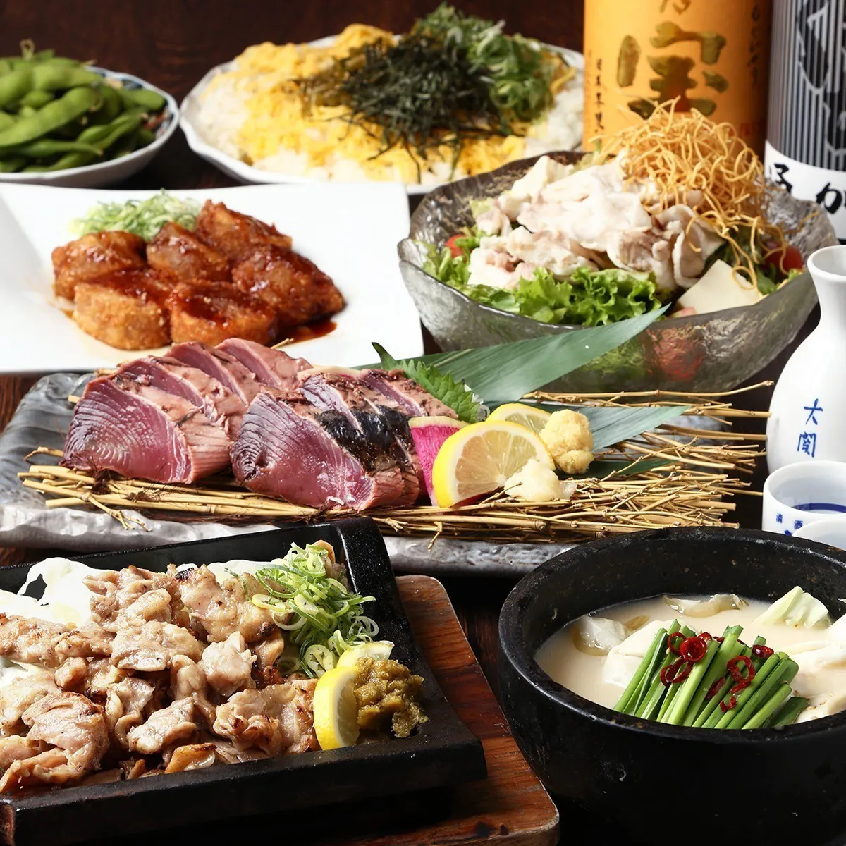週日～週四限定【彩之套餐】炊餃子×熊本名物　高菜飯　共8道菜