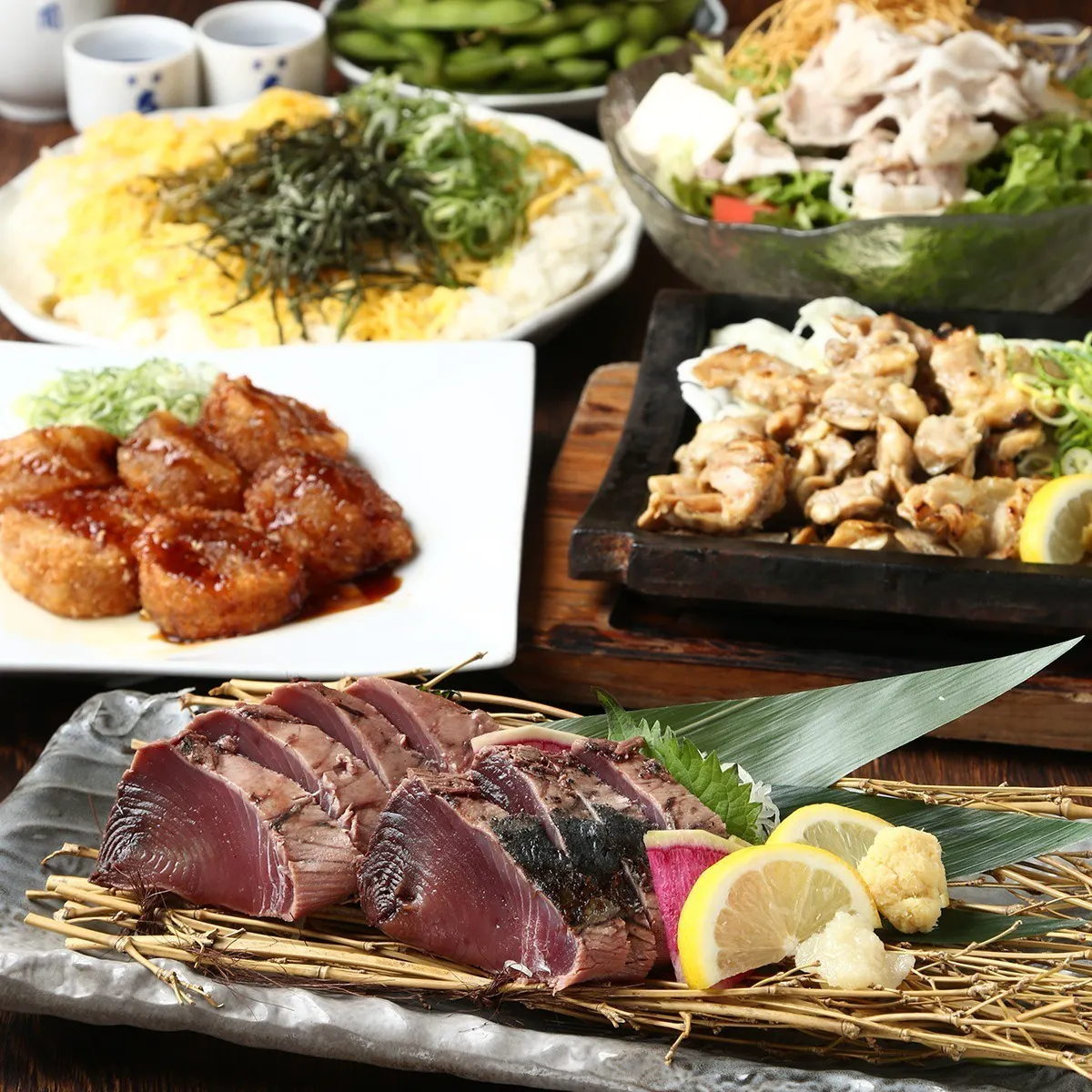 週日至週四限定【輕鬆套餐】鰹魚×炸關東煮蘿蔔6品
