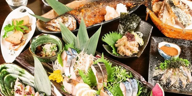 Daimon Branch Exclusive <welcome Plan> – 8 Dishes Including a Japanese Sake Tasting, 7 Kinds of Sashimi, Tempura, and Nigiri Sushi –