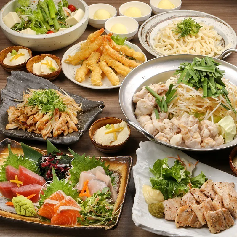 鍋【柚子滿喫套餐】柚子相撲鍋×生魚片×炸蝦 全9道菜品
