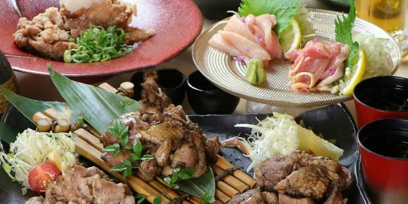 <개별 제공>틀림없는【대만족 코스】닭회 모둠・숯불구이 모둠 총 11품