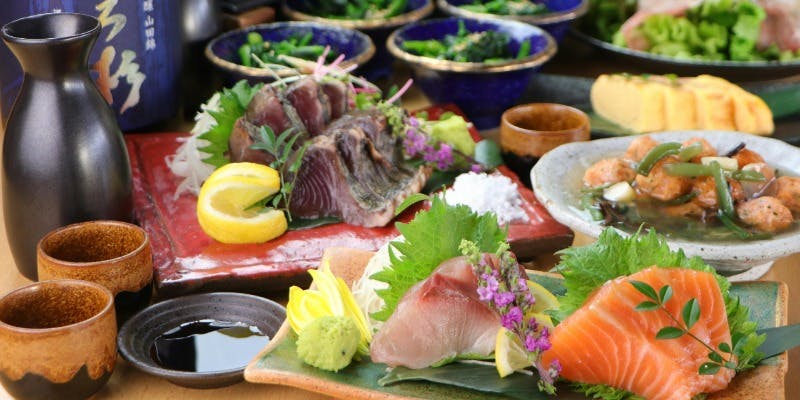 【風神コース】熟成魚2種盛・藁焼きなど全9品