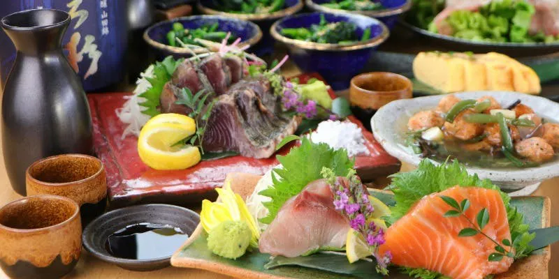 【風神コース】熟成魚2種盛・藁焼きなど全9品