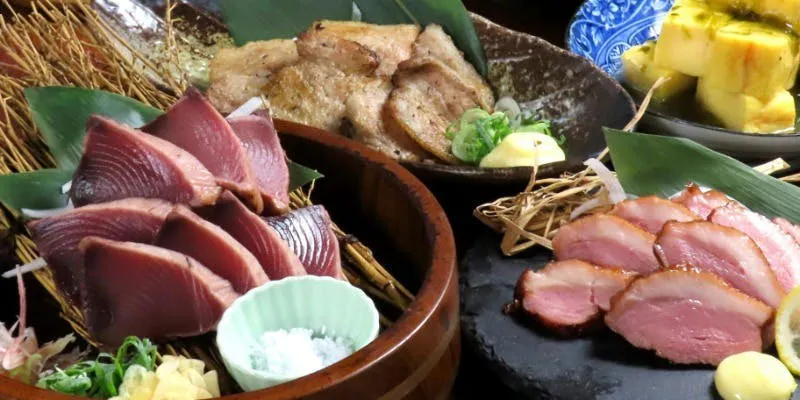 【道後套餐】鰹魚稻草燒×今治炸雞塊 全10道菜品
