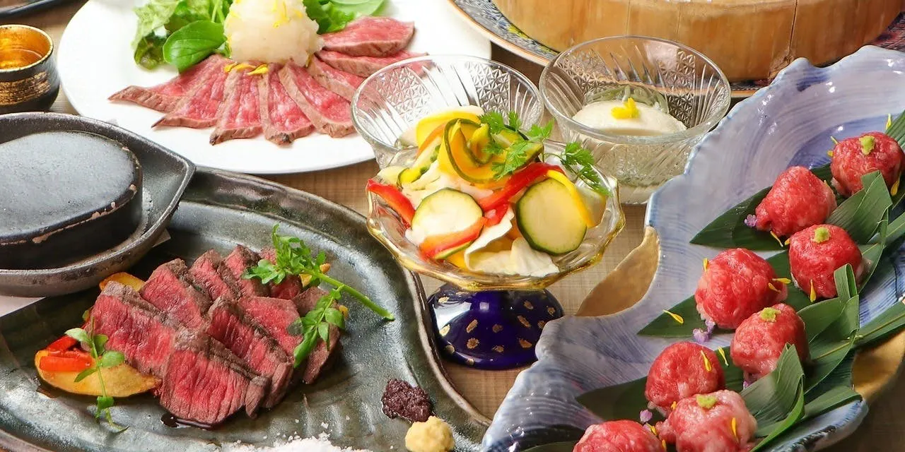接待【豪華藁焼堪能コース】熟成牛サーロイン×中トロ×アワビ藁焼／全11品