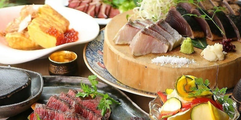 【藁蔵コース】 熟成和牛ロース藁焼き×煮穴子天麩羅  全10品