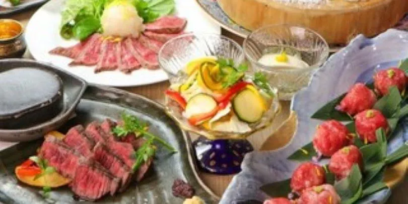 【豪華藁焼堪能コース】熟成和牛サーロイン×アワビ/全11品