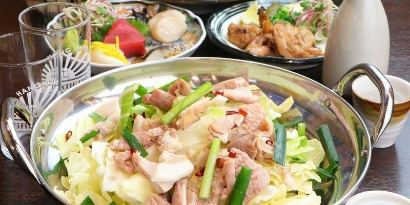 （냄비）사카구라 코스｜돼지고기와 닭고기 미조레 나베 등＜총 8품＞