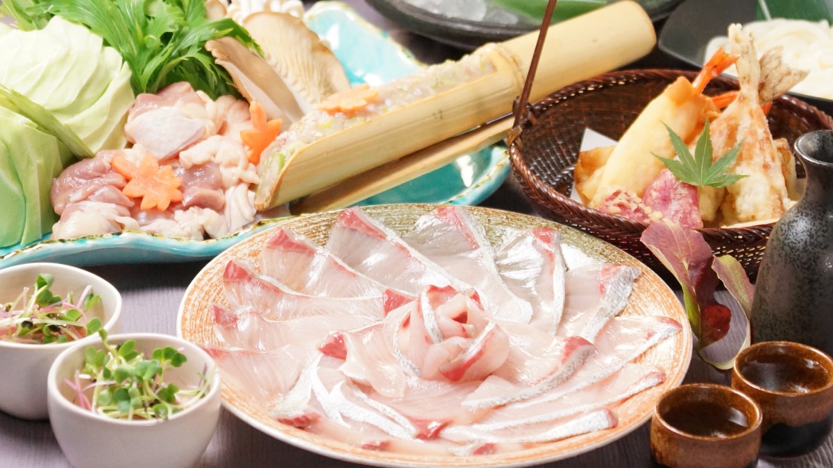 【輝・鍋コース】鯛しゃぶとろろ鍋×銀鮭西京焼全7品
