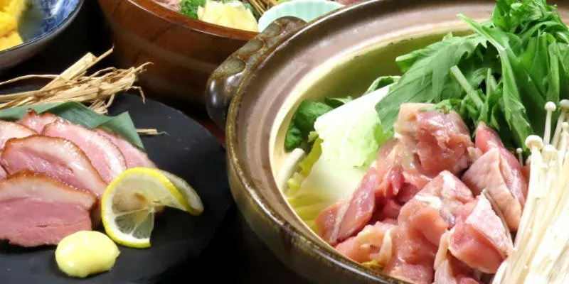 【阿波尾雞的白濁鍋套餐】稻草燒二種×白濁鍋等