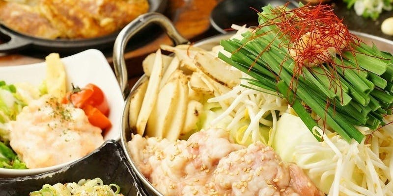 전골【선택 가능한 곱창전골 3종 코스】닭 안창살 × 말고기 육사시미 포함 총 8품