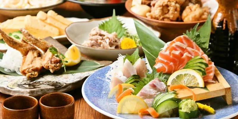 【お手軽コース】鮮魚2種×鶏モモ柚子胡椒焼き