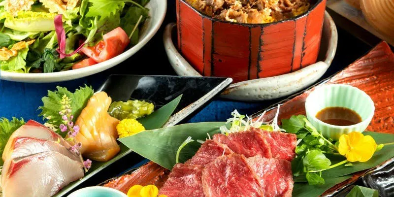 [Tsumago Course] 8 Dishes Including Aged Lean Roast and 2 Kinds of Aged Fish