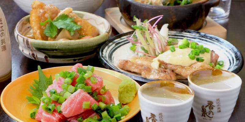 【梅套餐】葱本鲔鱼盛・鸡颈柚子胡椒等＜共8道菜＞