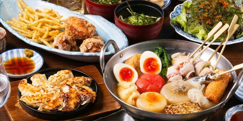 Enjoy a full 7-course selection featuring our signature oden and popular specialty dishes with the "Oden Course".