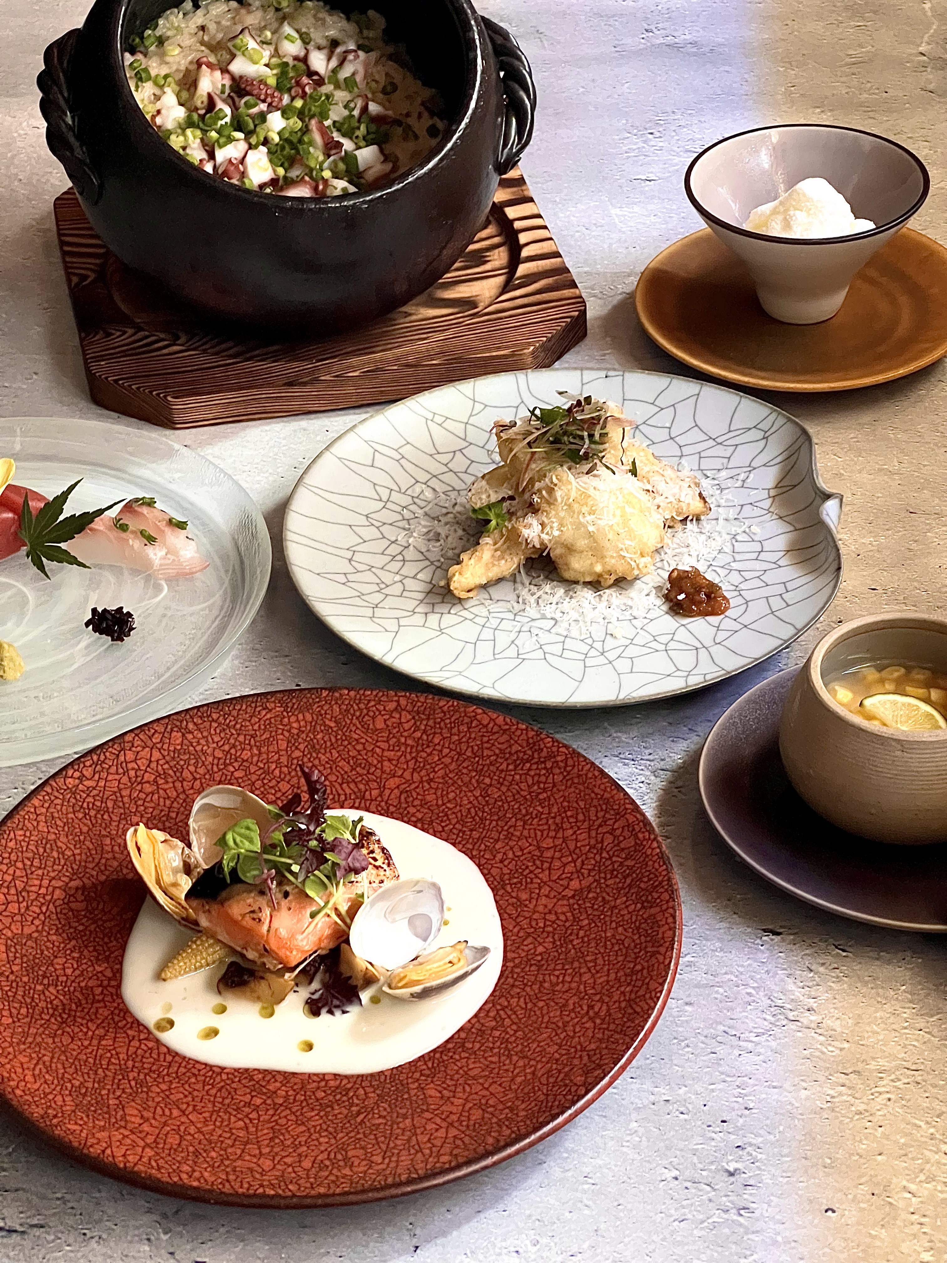 [Lunch Exclusive] ¥3,300 Lunch Course (Tax Included) ◆ Enjoy a reasonably priced five-course meal from appetizer to main dish and dessert.