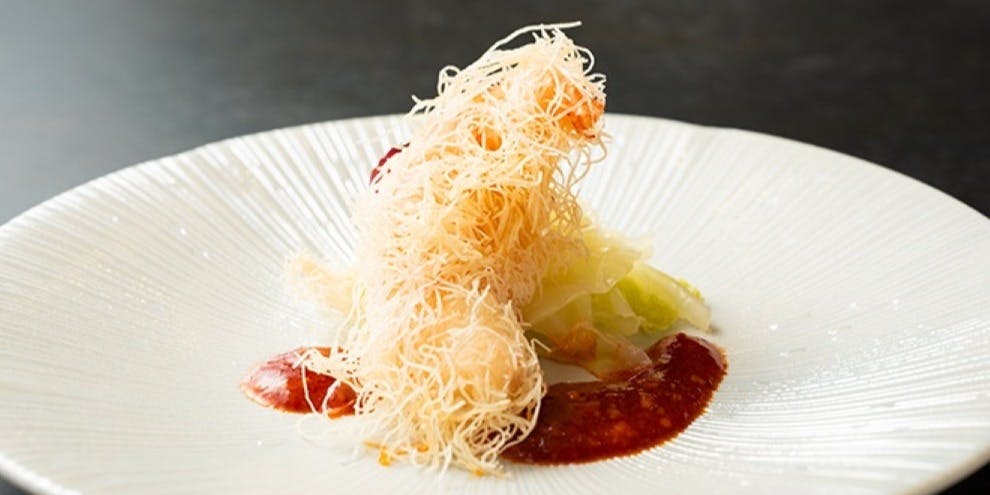 [Seasonal Chef's Choice Dinner Course] 9 dishes in total, including appetizers, duck roast, and special grilled meat buns.