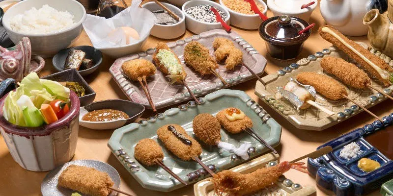 【런치 한정】彷徨（ほうこう） 코스：꼬치 10종 식사 포함
