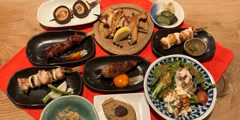 歩ムの定番 会津地鶏の焼鳥コース2時間30分飲み放題付