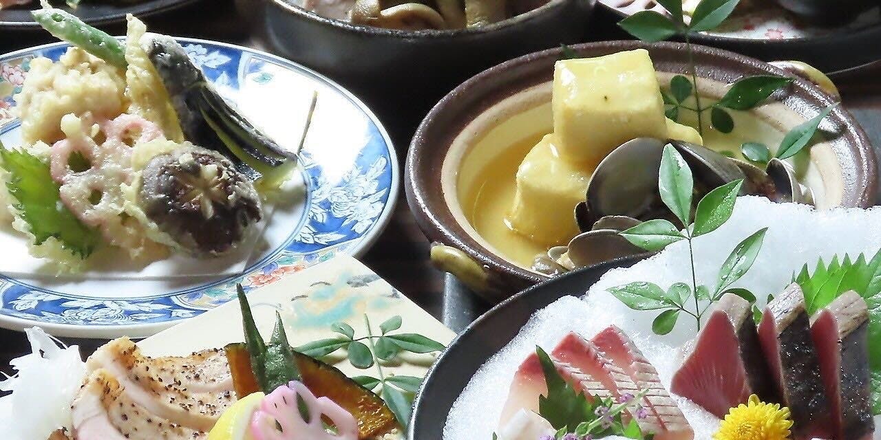 【全8品】瀬戸内鮮魚5種盛・旬の天ぷら盛・桃色吐息ポークの炙り焼など