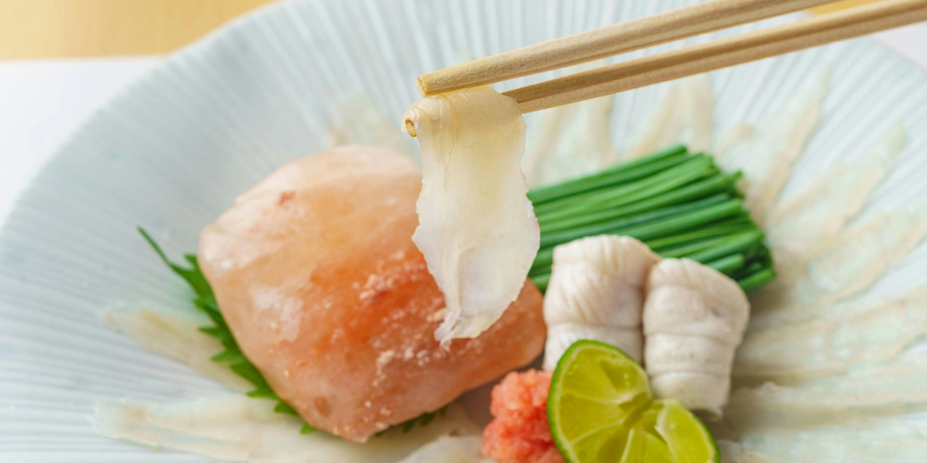 Full Course Set with Tiger Pufferfish [Tsuki] - 7 Dishes in Total