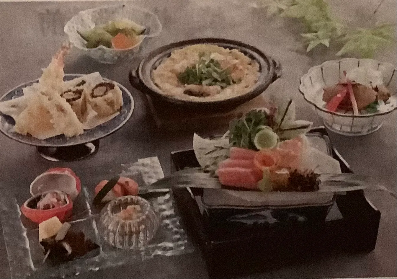 【彩会席】时令生鱼片、烧物、油炸物等