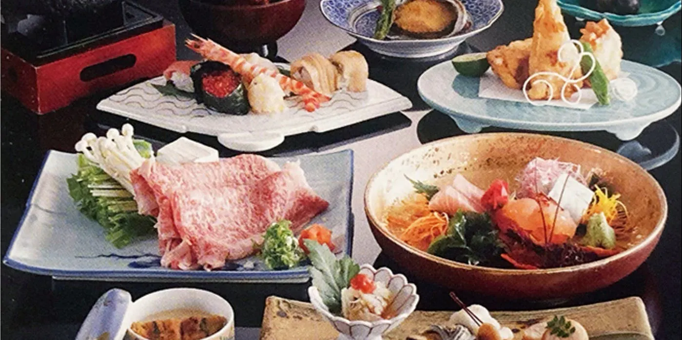 【극 가이세키】중도로, 이세새우, 마쓰사카 소 스키야키를 맛보는 전 10품