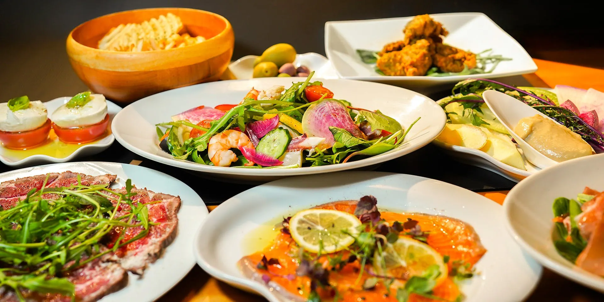 Banquet and Social Gathering Plan with Wine Bottle Service and All-You-Can-Drink Alcohol Included: Festa Course