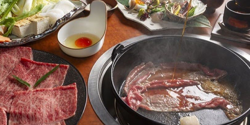 特選神戸牛すき焼きコース全8品
